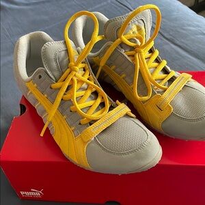Puma Women’s Sneakers - Gray and Yellow